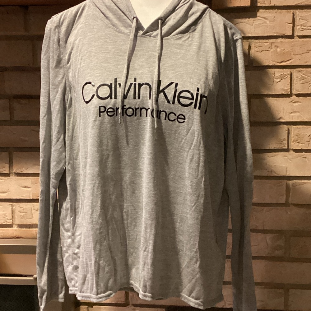 Calvin Klein Light Gray Performance Long Sleeve, … - image 1
